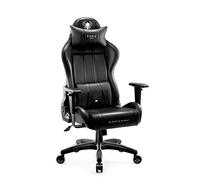 Diablo X-One 2.0 Chaise De Gaming Gamer Fauteuil Siege De Bureau Accoudoirs Réglables Design Ergonomique Cou/Coussin Lombaire Noir Normal (L)