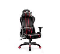 Diablo X-One 2.0 Chaise de jeu Chaise de bureau Accoudoirs réglables Design ergonomique Coussin cervical/lombaire Noir-Rose Small