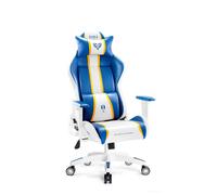 Diablo X-One 2.0 Chaise de jeu Chaise de bureau Accoudoirs réglables Design ergonomique Coussin cervical/lombaire Aqua Blue Small