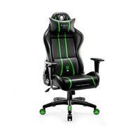 Diablo Chairs Chaise de gaming X-One 2.0 – Design ergonomique, cuir synthétique, inclinable 140° Noir