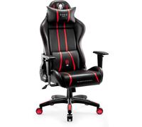 Diablo X-One 2.0 Gaming Chair Office Chair Accoudoirs réglables Design ergonomique King Size Neck/Lumbar Cushion Black/Red