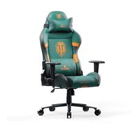 Diablo X-One 2.0 World of Tanks Chaise De Gaming Gamer Fauteuil Siege De Bureau Accoudoirs Réglables Design Ergonomique Cou/Coussin Lombaire Normal (L)