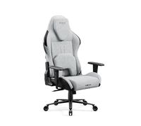 Diablo X.One Prime Chaise Gaming - Fauteuil de Gamer - Siege PC | Oreiller magnétique - Siège rafraîchissant - Tissu de Haute qualité - Accoudoirs réglables en Hauteur - Supporte jusqu'à 140 kg, Gris