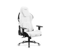 Diablo X.One Prime Chaise Gaming - Fauteuil de Gamer - Siege PC | Oreiller magnétique - Siège rafraîchissant - Tissu de Haute qualité - Accoudoirs réglables en Hauteur - Supporte jusqu'à 140 kg, Blanc