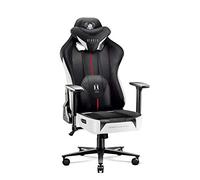 Diablo Chairs Chaise gaming X-Player 2.0 – Accoudoirs 3D, Tissu skaï, Inclinable 160°