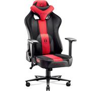 Diablo Fauteuil Gaming Tissu X-Player 2.0 - Chaise Gamer avec Accoudoirs 3D - Coussin Cervical/Lombaire Fonction Basculement - Chaise Bureau Gaming 160 kg - Chaise Gaming Ergonomique - King (XL)