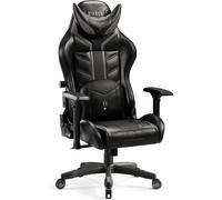 Diablo X- Ray Gaming Armchair Office Armrests 4D Ergonomic Design Imitation Leather Perforation Rocking Function King Size Black-Grey