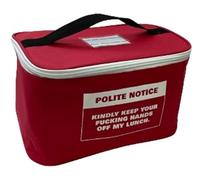 Diabolical DP1312 Polite Notice Sac à déjeuner isotherme - Cadeau de Père Noël secret, cadeau de bureau amusant, sac à déjeuner pour homme pour le travail, accessoire de bureau