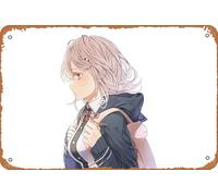 Diabolik Lovers, Yui Komori Anime Poster Décoration murale rétro en métal 20,3 x 30,5 cm