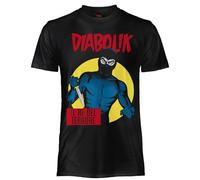 Diabolik T Shirt Le Roi de la Terreur. T-shirt officiel Unisexe. Maillot régulier en coton, adulte garçon, Noir , Large