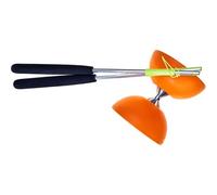 Diabolo En Caoutchouc Acrobat Avec Bâtons En Aluminium - Orange