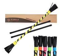 Diabolo Freizeitsport Flowerstick Basic Bâton de fleurs réactif aux UV avec deux baguettes en fibre de verre, attire tous les regards lors des festivals, idéal pour les débutants, facile à contrôler