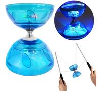 Diabolo LED avec système de triple roulement à billes-Kit de jonglerie diabolo lumineux pour enfants et adultes-Équipement
