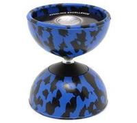 Mister Babache Diabolo Arlequin Medium (nu) Noir/Bleu - Vendu sans baguettes