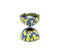 Diabolo - Mister Babache - arlequin Medium (Vendu sans Baguettes) Jaune/Bleu