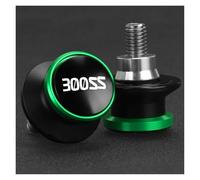 Diabolos Béquille de Stand Diabolo Moto pour CFMOTO 300 SS 300SS 2022-2026 Vis De Béquille M10, Patins De Bras Oscillant(Vert)