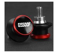 Diabolos Béquille de Stand Diabolo Moto pour Suzuki GS 500 F GS500F 2004-2009 Vis De Béquille De Bras Oscillant 8 Mm(Rouge)