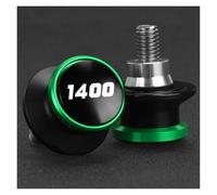 Diabolos Béquille de Stand Diabolo Moto pour Suzuki GSX 1400 GSX1400 1990-2016 Pieds De Béquille Arrière Et Vis De Fixation De Bras Oscillant 8 Mm(Vert)