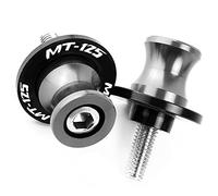 2Bird Diabolos Moto, M6 CNC Aluminium Pions De Bras Oscillant Diabolos Le Mans Support Montage pour MT 125 2014-2020 Accessoires (Color : Gray, Size : 6mm)