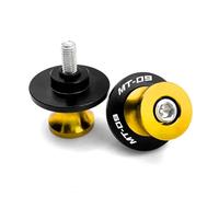 Diabolos Supports Béquille d'atelier Pour Yamaha MT-09 2013-2023 | M6 Vis De Fixation Pour Béquille Arrière De Bras Oscillant En Alliage D'aluminium(Or)