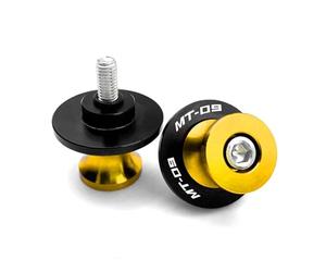 Diabolos Supports Béquille d'atelier Pour Yamaha MT-09 2013-2023 | M6 Vis De Fixation Pour Béquille Arrière De Bras Oscillant En Alliage D'aluminium(Or)