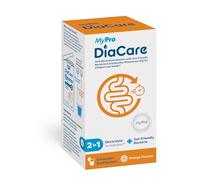 Diacare Réhydratation orale DiaCare pour enfants et adultes | Électrolytes et probiotiques | Saveur d'orange | 6 sachets