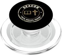Diacre Faith Service Prière Bible et Croix Cadeau Chrétien PopSockets PopGrip pour MagSafe