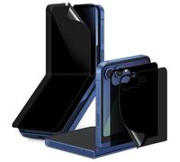 Diacube Lot de 4 films protecteurs d'écran pour Samsung Galaxy Z Flip 7 [25° anti-espion] 2 à l'intérieur + 2 films avant en TPU, auto-cicatrisant, facile à installer avec gabarit d'alignement