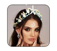 Diad mes et couronnes de mariage Bartosi Boho Starfish Bride Bandeaux de mari e en coquillage dor Coquillage de mer Coiffes de mariage de plage