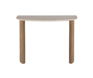 DIADEM - Console en céramique finition travertin L100 Beige