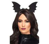 Diadème Avec Ailes De Chauve-Souris Halloween Accessoire De Costume Noir