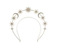 DIADÈME COURONNE CALYPSO MÉTAL OR FEMME