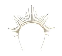 DIADÈME COURONNE HALO ORION MÉTAL OR FEMME