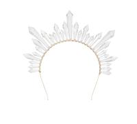 DIADÈME COURONNE STALAGMITES TRANSPARENT FEMME