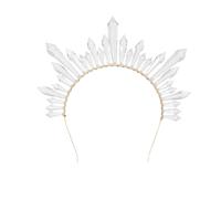 DIADÈME COURONNE STALAGMITES TRANSPARENT FEMME
