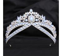 Diadème de mariage pour mariée avec strass - Accessoires de cheveux pour femme - Bleu - 6 5