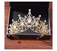 Diadème de mariée en cristal Accessoires de cheveux de mariage Couronne Diadèmes et couronnes de mariée dorés Bijoux de cheveux Diadème de mariage en or