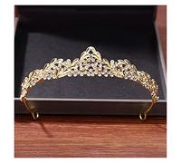 Diadème de mariée en cristal Accessoires de cheveux de mariage Couronne Diadèmes et couronnes de mariée dorés Bijoux de cheveux Diadème de mariage en or