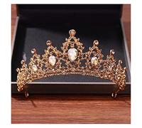 Diadème de mariée en cristal Accessoires de cheveux de mariage Couronne Diadèmes et couronnes de mariée dorés Bijoux de cheveux Diadème de mariage en or