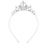 Diadème de princesse argenté en cristal pour femme avec strass étincelants pour concours de beauté, accessoires pour cheveux pour femme, anniversaire, mariage, Halloween, fête, cadeaux de Noël