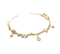 Diadème de princesse elfe, bijoux de tête for femmes, 1 pièce, coiffe de fée, bandeau, couronne à la mode, style ethnique, diadème en forme de cœur, bijoux de cheveux, bandeau doux et élégant, accesso
