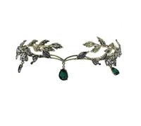 Diadème de princesse elfe, bijoux de tête for femmes, 1 pièce, coiffe de fée, bandeau de cheveux en cristal, bandeau de cheveux elfique, couronne, accessoire de cosplay des bois