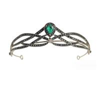 Diadème de princesse elfe, bijoux de tête for femmes, 1 pièce, coiffe de fée, bandeau vintage en cristal, couronne de déesse, bandeau for cheveux, accessoire de fête, cosplay