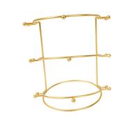 Diadème de princesse en métal pour mariage, vitrine, maison, doré, 3 niveaux