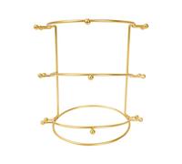 Diadème de princesse en métal pour mariage, vitrine, maison, doré, 3 niveaux