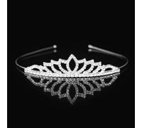 Diadème en alliage avec strass pour femmes et filles participant à un anniversaire de mariage et à des activités liées à un concours de beauté (13)