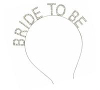 Diadème en cristal étincelant pour future mariée - Pour concours de beauté, bal de fin d'année, bijoux de cheveux avec strass élégants, BRIDE TO BE, Alliage