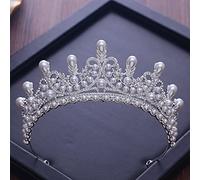 Diadème en diamant Diadèmes et couronnes de luxe Perle Princesse Pageant Fiançailles Accessoires de cheveux de mariage pour bijoux de mariée Couronne en cristal brillant