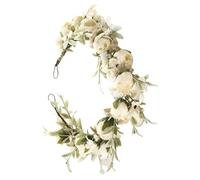 Diadème floral - Couronne de fleurs pour filles | Mariage Boho Couronne Filles Floral Coiffes Florales Artificielles Diadème Couronne Couronne de Fleurs Réglable Guirlande pour Amis Famille