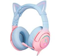 Diadème Gamer Onikuma K9 Rose Bleu Dégradé Rgb Multiplateforme